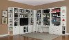 13 Piece Country White Library Wall Unit - Catalina