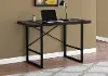 Cappuccino and Black Computer Desk
