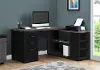 Modern Black and Gray Right Facing Desk