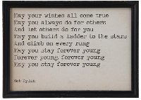 Off White and Black Wishes Come True Wood Wall Decor