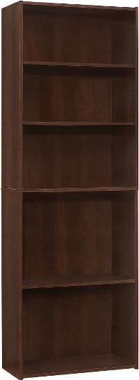 Cherry Brown 5 Shelf 72 Inch Bookcase-3