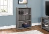 Distressed Gray 36 inch 3 Shelf Bookcase