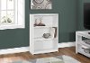Contemporary White 3 Shelf Bookcase