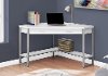 White Wood Corner Computer Desk