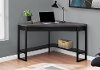 Black Corner Desk with Gray Top