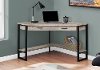 Taupe Corner Computer Desk