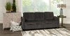 Velvety Steel Queen Sofa Bed - Cloud Z