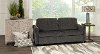 Velvety Steel Full Sofa Bed - Cloud Z