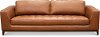 Modern Cognac Brown Leather Sofa - Thompson