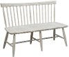 Farmhouse Whitewash Dining Room Bench - Modern Eclectic