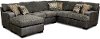 Contemporary Gray 2 Piece Sectional Sofa - Matrix