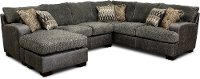 Contemporary Gray 2 Piece Sectional Sofa - Matrix