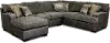Matrix Smoke Gray 2 Piece Sectional