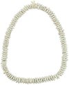 9 Inch White Ashanti Bead Strand