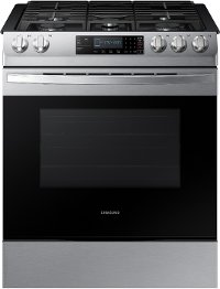 NX58R9311SS Samsung 30 Inch Slide In Gas Range - 5.8 cu. ft. Stainless Steel