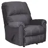 Urbino Charcoal Gray Recliner