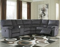 Charcoal 3-Piece Power Reclining Sectional Sofa - Urbino