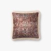 P0787 Clearance Multi Color and Ivory Square Throw Pillow