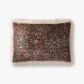P0794/MULTI/IVORY Multi Color and Ivory Rectangle Throw Pillow