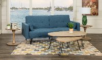 Madrid Ocean Blue Convertible Sofa Bed - Jenna-2