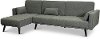 Madrid Slate Gray Convertible Sectional Sofa Bed with Chaise - Jenna