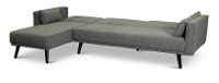 Madrid Slate Gray Convertible Sectional Sofa Bed with Chaise - Jenna-3