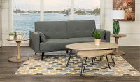 Madrid Slate Gray Convertible Sofa Bed - Jenna-2