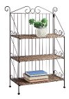 3 Tier Weave and Iron Shelf - Tarzana