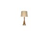 Contemporary Pewter and Oak Table Lamp - Shelby
