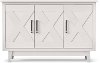 Contemporary White Three Door Cabinet - Vaca