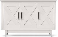 Contemporary White Three Door Cabinet - Vaca