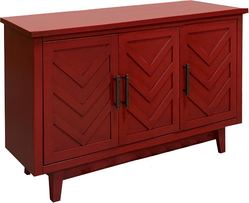 Grenadine Red Three Door Cabinet Fiesta Rc Willey Furniture Store