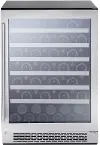 PRW24C01BG Zephyr Presrv Single Zone Wine Refrigerator - Stainless Steel