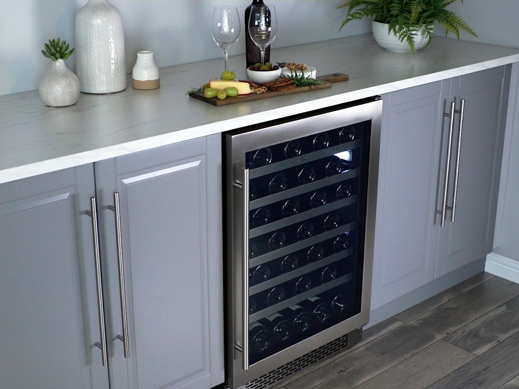 PRW24C01BG Zephyr Presrv Single Zone Wine Refrigerator - Stainless Steel-6