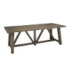 Light Oak Trestle Dining Room Table - Modern Eclectic