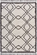 5 x 8 Medium White and Gray Area Rug - Outlander