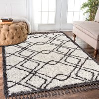 5 x 8 Medium White and Gray Area Rug - Outlander-2