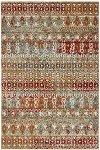 5 x 8 Medium Gold and Red Area Rug - Kavon