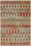 5 x 8 Medium Gold and Red Area Rug - Kavon