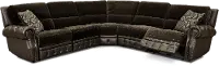 Spirit Brown 5 Piece Power Reclining Sectional