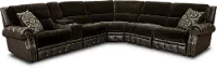 Spirit Brown 6 Piece Power Reclining Sectional