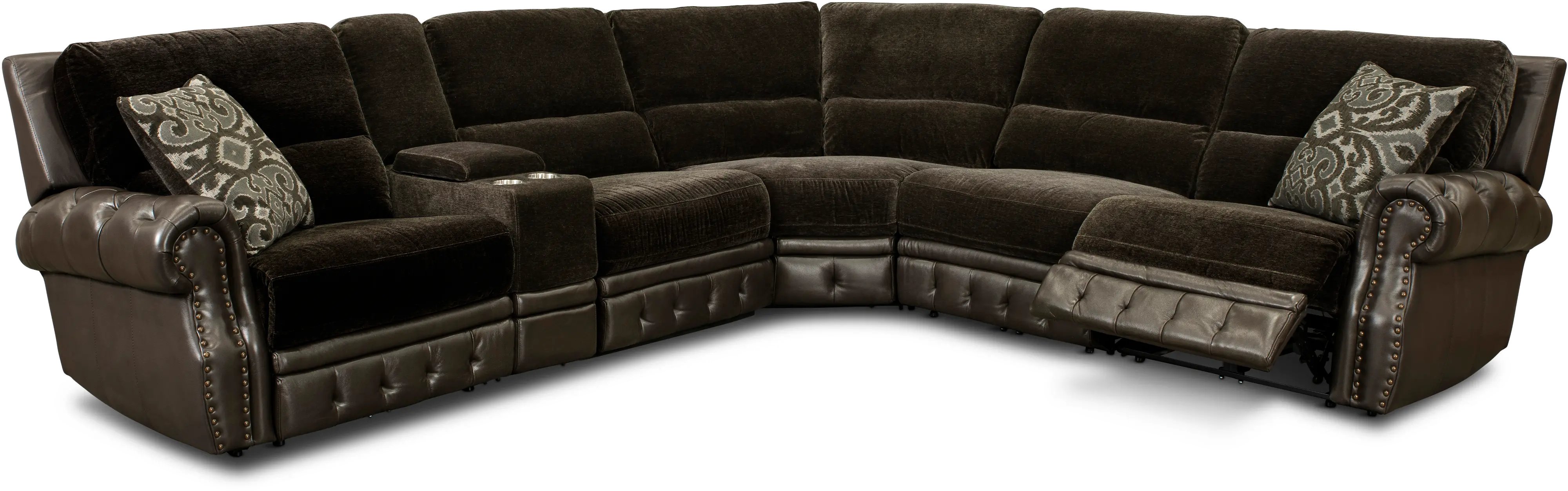 Spirit Brown 6 Piece Power Reclining Sectional-2