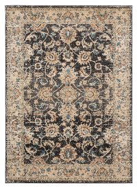 5 x 8 Medium Walnut Brown and Onyx Area Rug - Marrakesh