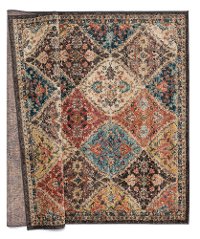 5 x 8 Medium Brick Red, Walnut Brown, and Onyx Area Rug - Marrakesh-3