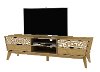 77362 Contemporary Oak TV Stand - Auckland