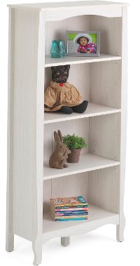 Contemporary White Oak Bookcase - Lindsay