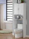 White Double Door Space Saver Cabinet - Trenton
