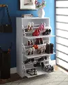Sepulveda White Deluxe Triple Shoe Cabinet