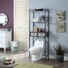 Multi Textured Metal Gray and Galvanized Space Saver with Two Drawers - Intek