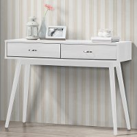 White Mid Century Modern Desk